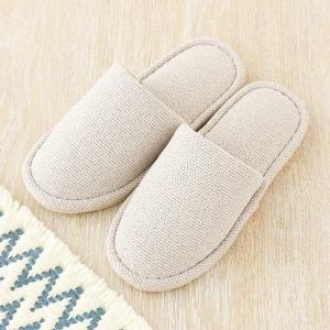 スリッパ 外縫いタイプ 室内 洗える 静音 滑り止め付き ベージュ L 1足 ロハコ オリジナル オリジナル