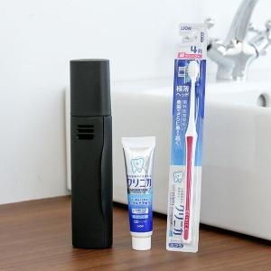 虫歯予防セット ミガコット 歯ブラシケース ブラック+クリニカアドバンテージ