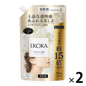 フレアフレグランス IROKA （イロカ） ネイキッドリリーの香り 詰め替え 特大 710ml 1セット（2個入） 柔軟剤 花王