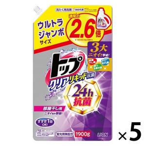 トップ クリアリキッド 抗菌 詰め替え ウルトラジャンボ 1900g 1セット ライオン