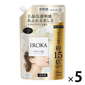 フレアフレグランス IROKA  ネイキッドリリーの香り 詰め替え 特大 710ml 1セット 柔軟剤 花王