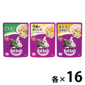 （お得なアソート）カルカン まぐろシリーズ 70g 48袋（3種×各16袋）キャットフード