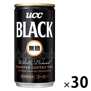 UCC BLACK（ブラック）無糖 185g 1箱（30缶入）