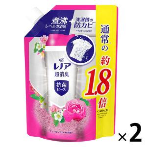 レノア超消臭 デオドランドビーズ リフレッシュフローラル 詰め替え 特大 760ml 1セット 抗菌 P&G