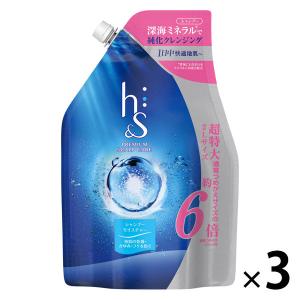 【アウトレット】ｈ＆ｓ モイスチャー シャンプー 詰め替え超特大２Ｌサイズ 1セット（3個）