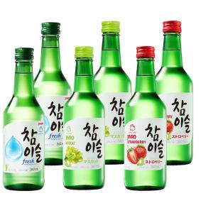 チャミスル3種類飲み比べセット　6本　定番のFresh＆マスカット＆ストロベリー　それぞれ2本ずつ