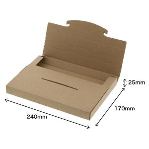 ラクポスBOX 縦170×横240×高さ25mm クラフト 1袋（10枚入）HEIKO