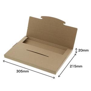 ラクポスBOX 縦215×横305×高さ20mm クラフト 1袋（10枚入）HEIKO