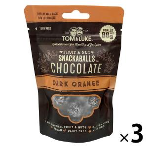 トム＆ルーク フルーツ＆ナッツチョコレートスナックボール ダークオレンジ 88g 3袋