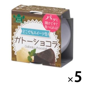 トーヨーフーズ どこでもスイーツ缶 ガトーショコラ ミニ 5缶