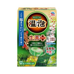 入浴剤 炭酸バブル 温泉の素 温泡 ONPO 生薬プラス 和漢森の香り 1箱  アース製薬