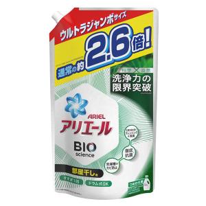 アリエール バイオサイエンスジェル 部屋干し用 詰め替え ウルトラジャンボ 1800g 1個 洗濯洗剤 P&G
