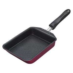 サーモス デュラブルシリーズ 玉子焼きフライパン IH対応 ガス火対応 レッド KFF-013E R 1個 ECO