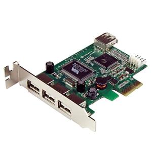 StarTech.com High Speed USB 2.0 4ポート増設PCI Expresカード ロープロファイル対応 外部ポート x3 / 内｜y-mahana