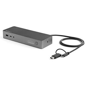 StarTech.com ドッキングステーション USB Type-C/Type-A対応 デュアル4Kディスプレイ 100W PD Mac/Windo｜y-mahana