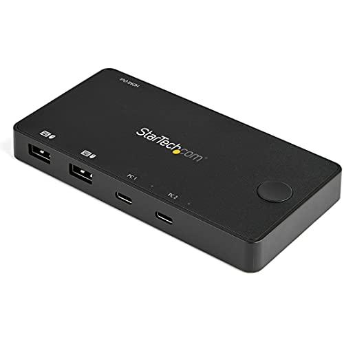 StarTech.com KVMスイッチ/USB-C接続/2ポート/1画面/HDMI 2.0/4K6...