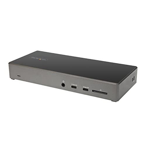 StarTech.com ドック/USB-C/3画面/4K60Hz HDMI DP/100W PD/...