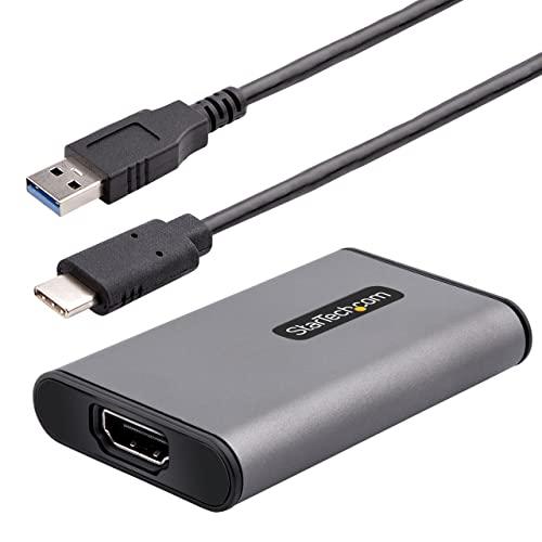 StarTech.com ビデオキャプチャーユニット/USB-C &amp; A/4K HDMI/UVC/W...