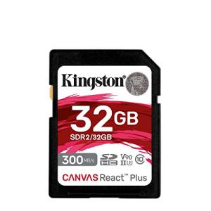 キングストン SDXCカード 32GB 最大300MB/s UHS-II V90 4K 8K Canvas React Plus SDR2/32GB｜y-mahana