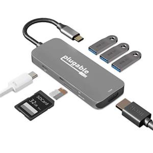 Plugable USB-C ハブ 7-in-1 マルチアダプター Windows Mac Chromebook 互換（4K HDMI、USB 3.0｜y-mahana