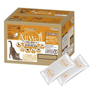 オールウェル(AllWell)キャットフード ドライ 室内猫用 フィッシュ味 吐き戻し軽減 4.0kg (500g×8袋) 国産 ユニチャーム｜y-mahana