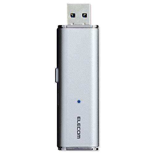 エレコム 外付け ポータブルSSD 128GB USB3.2(Gen1) スライド式 直挿しシルバー...