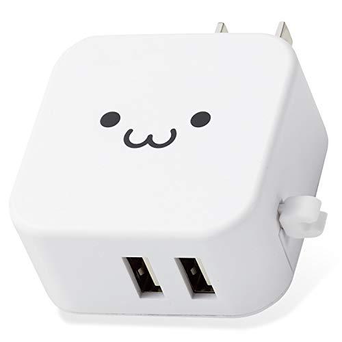 エレコム USB コンセント 充電器 合計12W USB-A×2 【 iPhone ( iPhone...