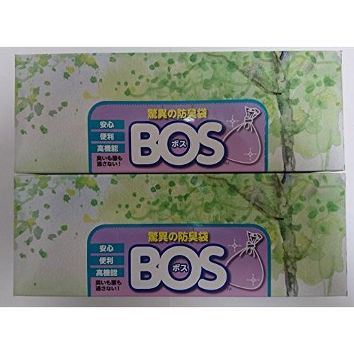 驚異の防臭袋 BOS (ボス) LLサイズ 60枚入り 【袋カラー:ホワイト】×２個セット