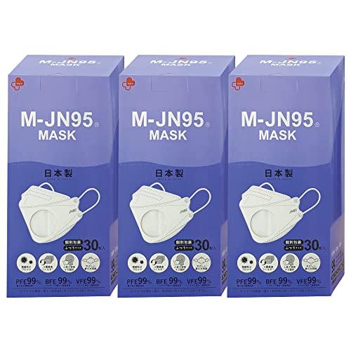 M-JN95MASK 30枚入 個包装 3箱 ホワイト【正規品】 JN95のリニューアル【メーカー直...