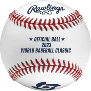 ローリングス(Rawlings) 野球 2023 WBC ワールドベースボ−ルクラシック 公認球 公式球（キューブ入り）ROWBC23-R ボール｜y-mahana