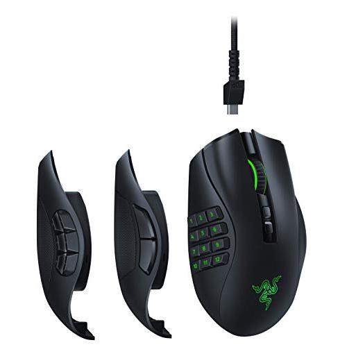 Razer Naga Pro ワイヤレス ゲーミングマウス 最大20ボタン サイドボタンを2/6/1...