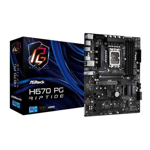 ASRock マザーボード H670 PG Riptide Intel H670 シリーズ 第12世...