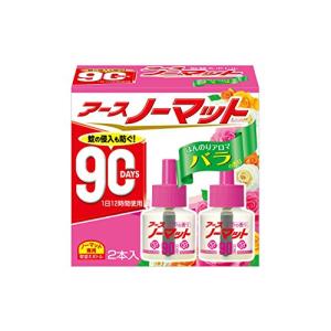 アースノーマット 90日用 微香性バラの香り [4.5-12畳用 取替ボトル2本入]｜y-mahana