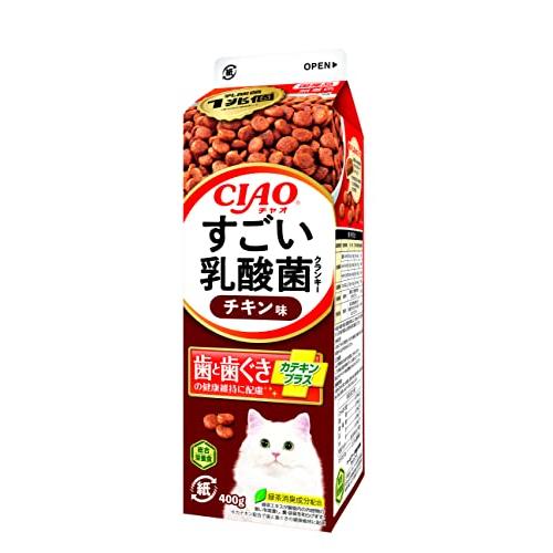 CIAOすごい乳酸菌クランキー牛乳パック チキン味 400g×12本入り(ケース販売)