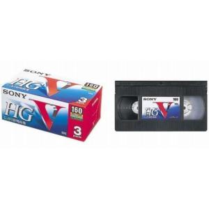 SONY 録画用 VHSビデオカセットテープ ハイグレード 160分 3本 3T160VHGL｜y-mahana