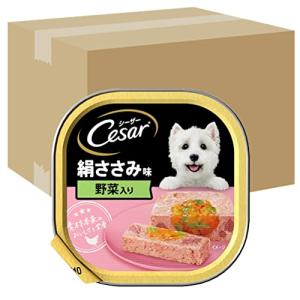 シーザー ドッグフード 成犬用 絹ささみ 野菜入り 100g×96個 (ケース販売)