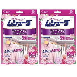 【まとめ買い】 ムシューダ 香り 衣類 防虫剤 ウォークインクローゼット専用 やわらかフローラルの香り 3個入×2個 1年間有効｜y-mahana