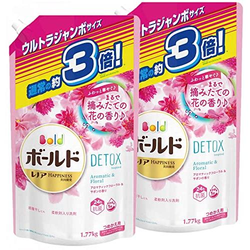 【まとめ買い】 ボールド 洗濯洗剤 ジェル アロマティックフローラル&amp;サボンの香り 詰め替え ウルト...