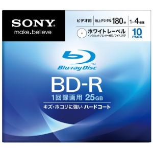 SONY ブルーレイディスク ビデオ用BD-R 追記型 片面1層25GB 4倍速 プリンタブル 10枚P 10BNR1VCPS4｜y-mahana
