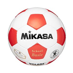 ミカサ(MIKASA) サッカーボール 5号 日本サッカー協会 検定球 (一般・大学・高生・中学生用) ホワイト/レッド 手縫いボール SVC502S｜y-mahana
