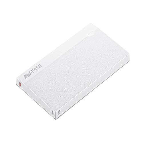 BUFFALO USB3．2(Gen1) 超小型ポータブルSSD(480GB) ウルトラホワイト S...
