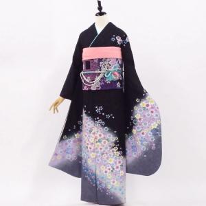 正絹振袖+半衿付き長襦袢+帯+帯揚+帯〆+重衿 6点セット 可愛さと