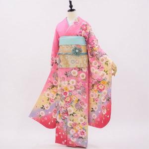 美品　正絹振袖フルセット　新品長襦袢　❤︎夢の世界のよう❤︎ 正絹振袖+半衿付き長襦袢+帯+帯揚+帯〆+重衿 6点セット 大人