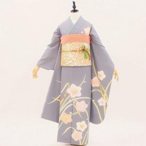身長170cm 振袖 6点セット　帯、帯揚げ、帯締め、半衿、長襦袢　グレー 赤 振袖販売6点セット 半衿付き長襦袢・帯・帯揚・帯〆・重衿付き