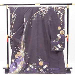 正絹振袖+半衿付き長襦袢+帯+帯揚+帯〆+重衿 6点セット 大人かわいい