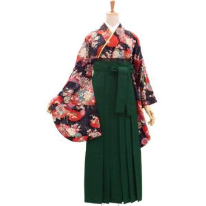 卒業式 着物と袴 6点セット販売 身長約155から160cm対応 シンプルな