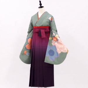 卒業式 着物と袴 6点セット販売 身長約155から160cm対応 シンプルな