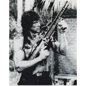 ランボー　スタローン　Rambo　Sylvester Stallone　約20.3x25.4cm　輸...