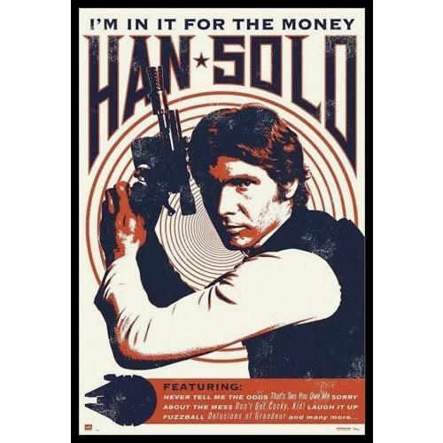 ほぼA4サイズ　ミニポスター写真　米国版 スターウォーズ Star Wars ハンソロ Han So...