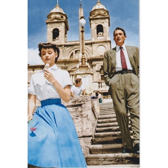 ハガキサイズ　ローマの休日　Roman Holiday　オードリーヘップバーン　グレゴリーペック　1...